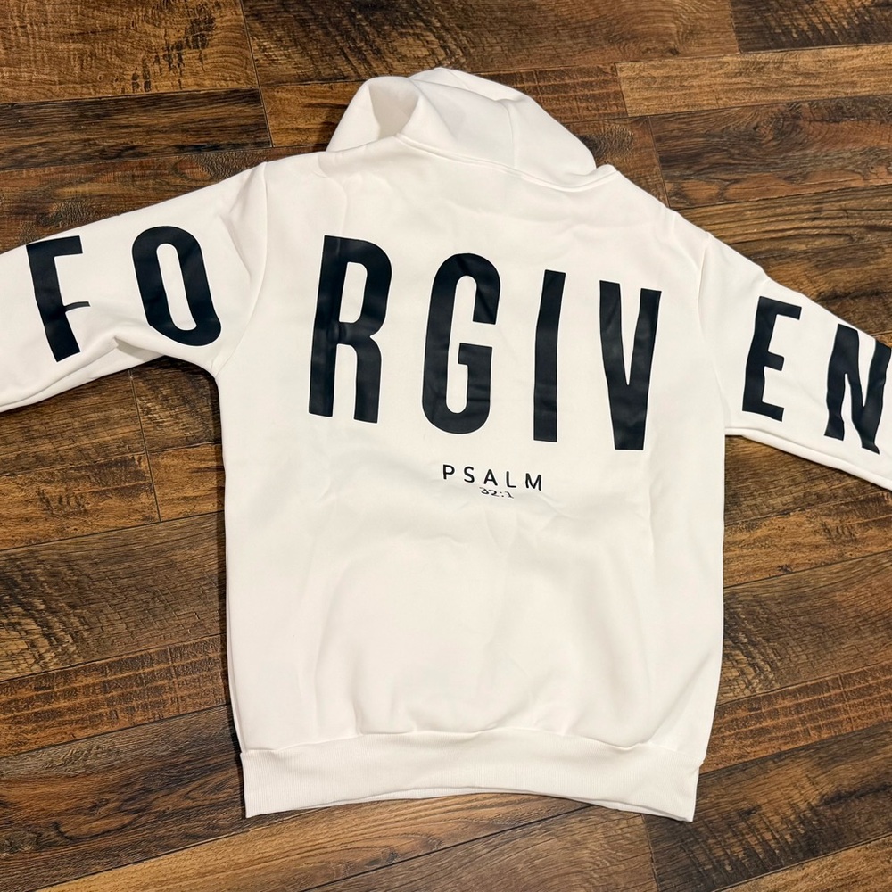 White 'Forgiven' Hoodie